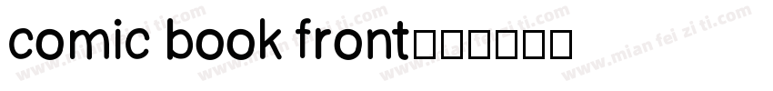 comic book front字体转换